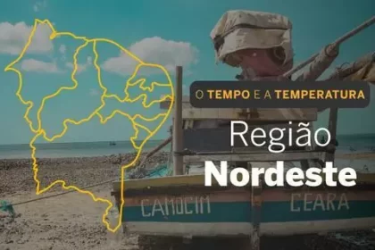 PREVISÃO DO TEMPO: Nordeste será nublado com chuva isolada, neste sábado (31)