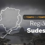 PREVISÃO DO TEMPO: Sudeste terá muitas nuvens e chuva, neste domingo (16)