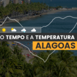 PREVISÃO DO TEMPO: quinta-feira (20) com chuva em Alagoas