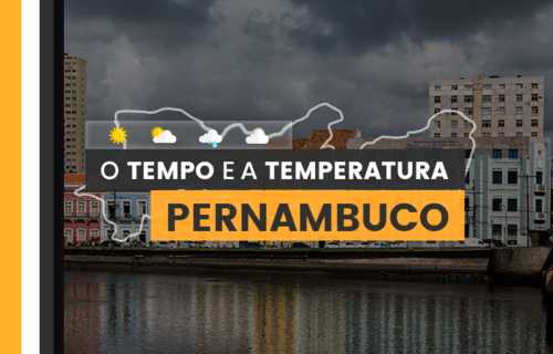 PREVISÃO DO TEMPO: quinta-feira (27) com chuva em regiões de Pernambuco