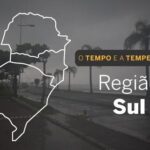 PREVISÃO DO TEMPO: domingo (7) chuvoso no Sul