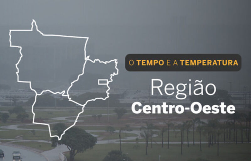 PREVISÃO DO TEMPO: sábado (29) com alerta para baixa umidade e declínio de temperaturas no Centro-Oeste