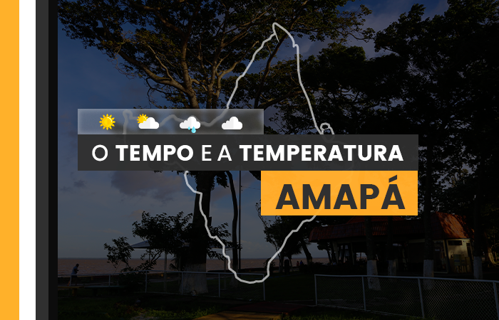 PREVISÃO DO TEMPO: terça-feira (2) com pancadas de chuva no Amapá