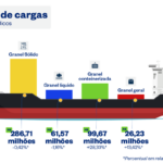 Portos brasileiros têm movimentação recorde em 2024: 1,32 bilhão de toneladas