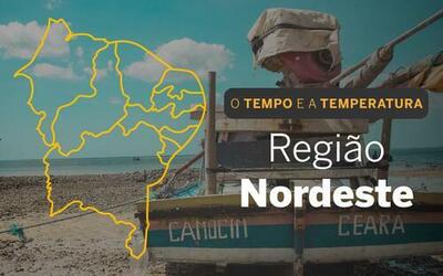 PREVISÃO DO TEMPO: Nordeste terá muitas nuvens e chuva isolada, nesta quinta-feira (10)