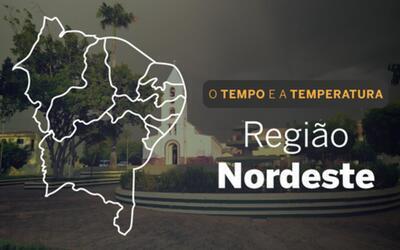 PREVISÃO DO TEMPO: Nordeste registra chuva isolada em áreas da maioria dos estados, neste sábado (30)