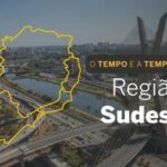 PREVISÃO DO TEMPO: Sudeste terá chuva em áreas de SP, MG e RJ, nesta quarta-feira (27)