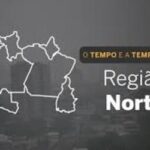 PREVISÃO DO TEMPO: segunda-feira (1°) com pancadas de chuva no Norte