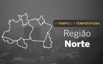 PREVISÃO DO TEMPO: segunda-feira (1°) com pancadas de chuva no Norte