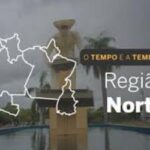 PREVISÃO DO TEMPO: quarta-feira (24) de pancadas de chuvas no Norte