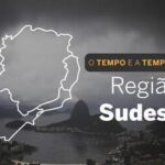 PREVISÃO DO TEMPO: segunda-feira (22) chuvosa no Sudeste