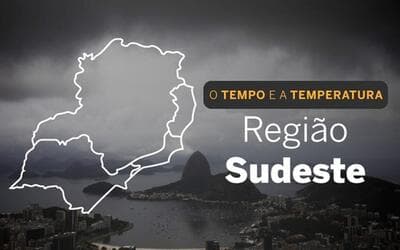 PREVISÃO DO TEMPO: sexta-feira (31) com pancadas de chuva no Sudeste