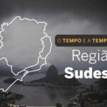 PREVISÃO DO TEMPO: Sudeste têm domingo (23) de chuvas intensas