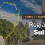 PREVISÃO DO TEMPO: Sul com poucas e muitas nuvens nesta quarta (26); alerta para perigo de chuvas intensas na costa de SC e PR