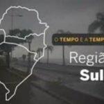 PREVISÃO DO TEMPO: Muitas nuvens e pancadas de chuva na Região Sul neste sábado (13)