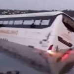 Retirada do ônibus que caiu de balsa no Rio Tocantins será realizada nos próximos dias, diz DNIT