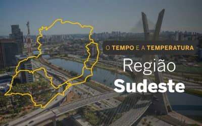 PREVISÃO DO TEMPO: terça-feira (3) de muitas chuvas e trovoadas no Sudeste