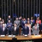 Presidentes do Senado e da Câmara dos Deputados abrem ano do Legislativo com discurso apaziguador