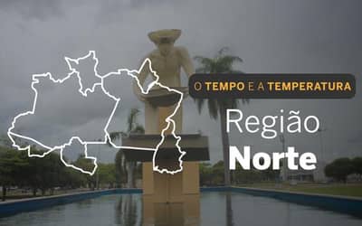 O TEMPO E A TEMPERATURA: sábado (16) com pancadas de chuva no Norte