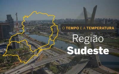 Região Sudeste enfrenta nebulosidade e condições para chuva na sexta-feira (22)