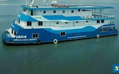 Agência-Barco Chico Mendes da CAIXA Define Datas de Atendimento em Oito Municípios do Norte do Estado (3 a 31 de agosto)